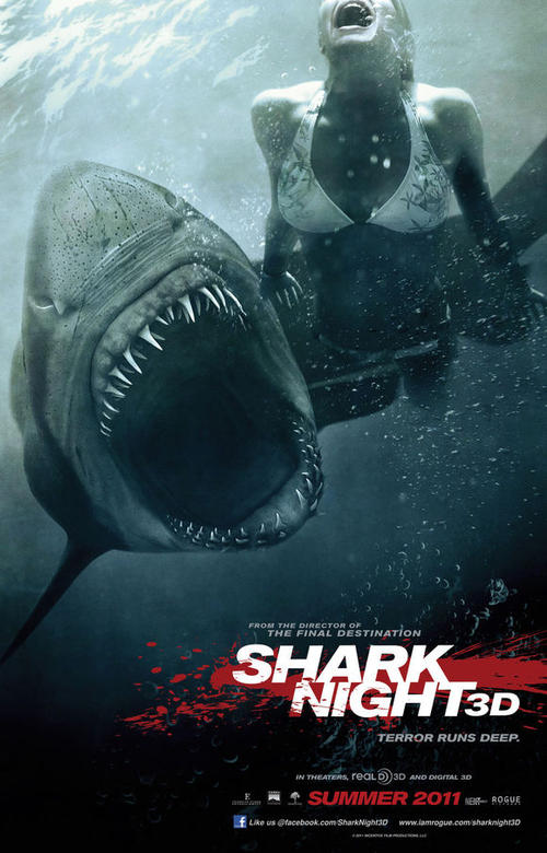 鲨鱼惊魂夜 Shark Night 3D海报剧照